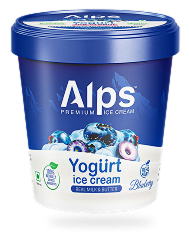 Blueberry Yogurt Ice Cream
